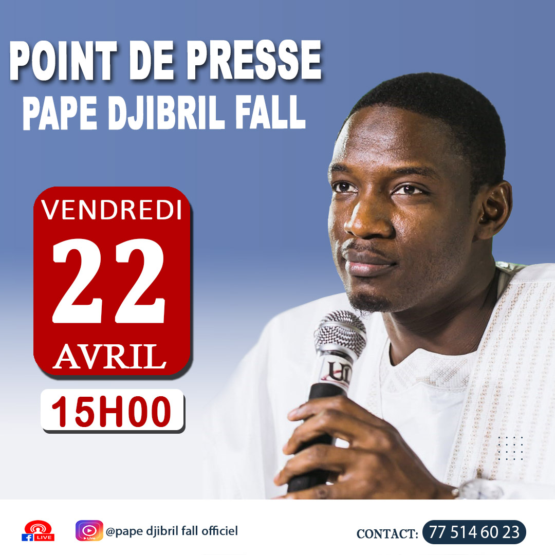 Pape Djibril Fall face à la presse ce vendredi