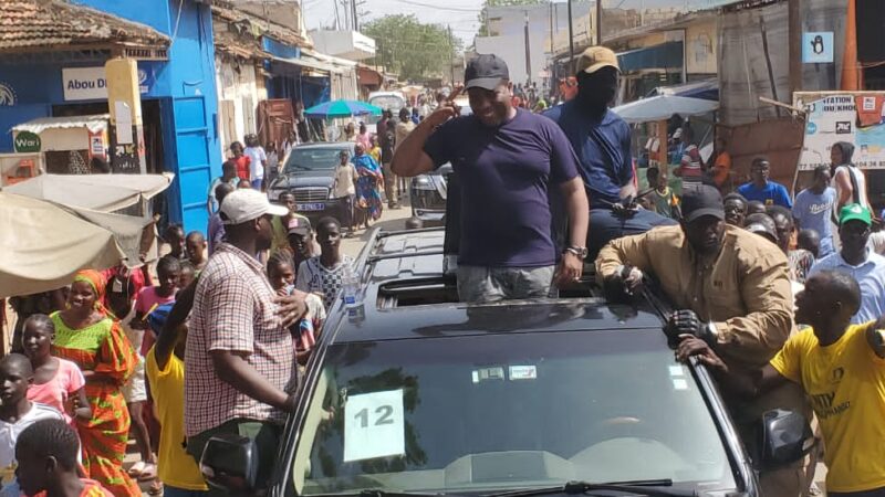 Tout sauf Macky: Parcelles Assainies réserve un accueil phénoménal à Bougane Gueye￼