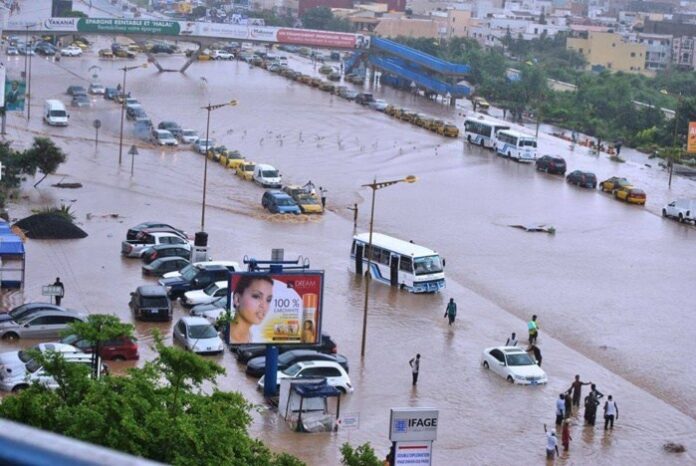 Conséquences des précipitations : Dakar boit l’eau jusqu’au…lit