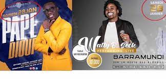 Pape Diouf et Wally Seck “s’affrontent” le 28 janvier à Baramundi