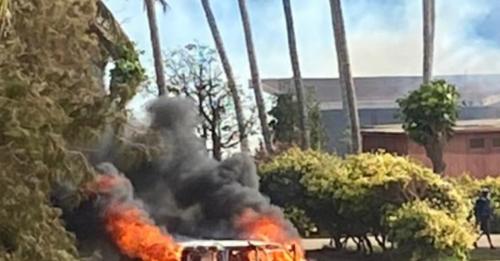 SA VOITURE INCENDIÉE LORS DES MANIFESTATIONS : LA CROIX-ROUGE S’INDIGNE