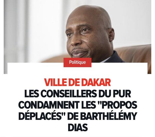 Ville De Dakar: Les Conseillers Du Pur Condamnent Les “Propos Déplacés” De Barthélémy Dias